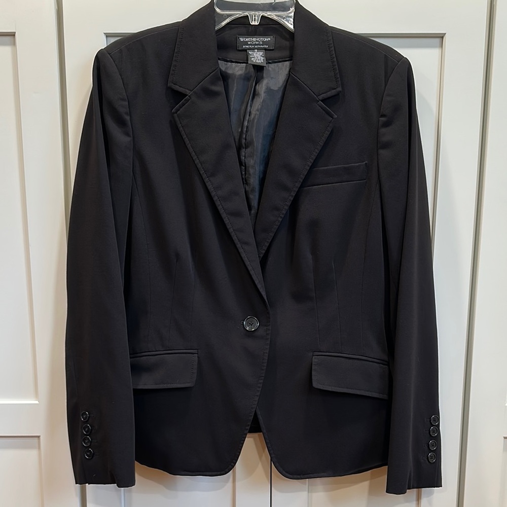 Women's Worthington Black Blazer Size 12